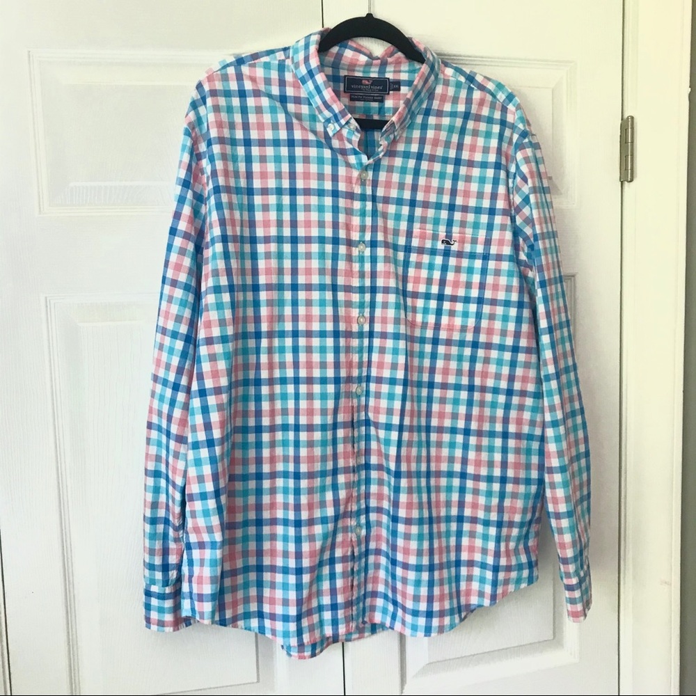 Plaid Vineyard Vines Slim Tucker Shirt